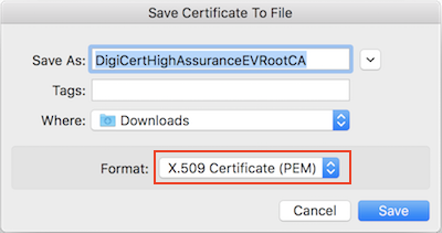 Firefox 125 - Save Root CA Certificate to File