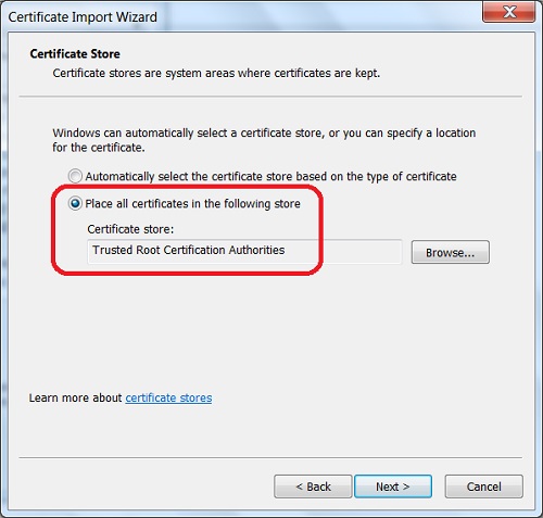 Google Chrome 51 - Import Server Certificate as Trusted
