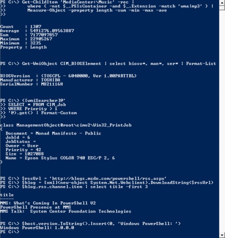 Windows PowerShell Screenshot