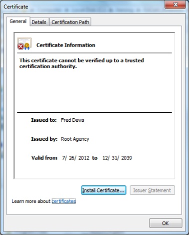 makecert.exe - Create Test Certificate