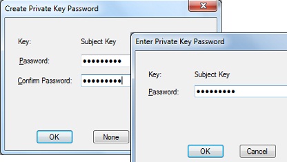 makecert.exe - Private Key File Password